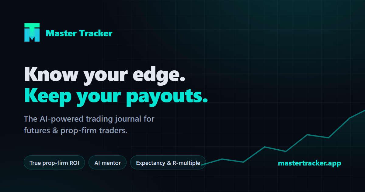 Master Tracker — Trading Journal for Futures & Prop-Firm Traders